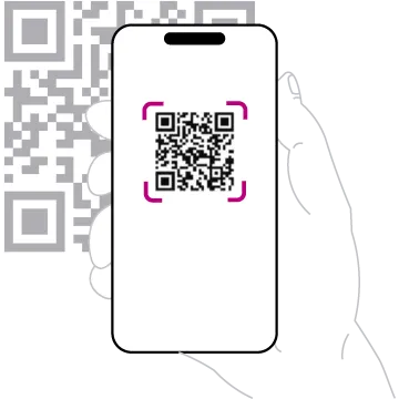 Código QR num ecrã